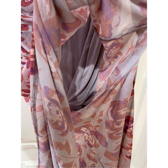 NWOT Free People Floral Mesh Skirt size large - Picture 6 of 9